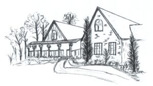 Garden Tour Sketch by Joan Cuming